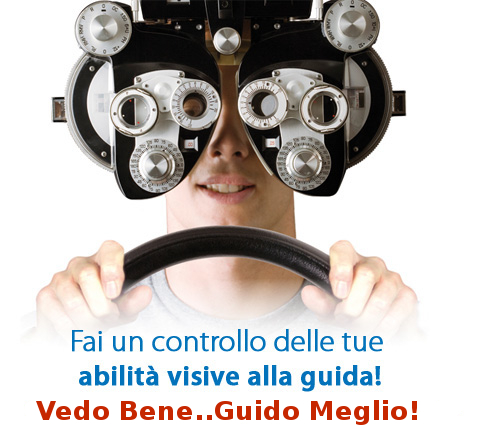 Ottobre
                  2011 vedo bene guido meglio campagna per la
                  prevenzione visiva alla guida