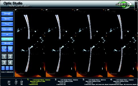 videocentratore simulatore spessore lenti